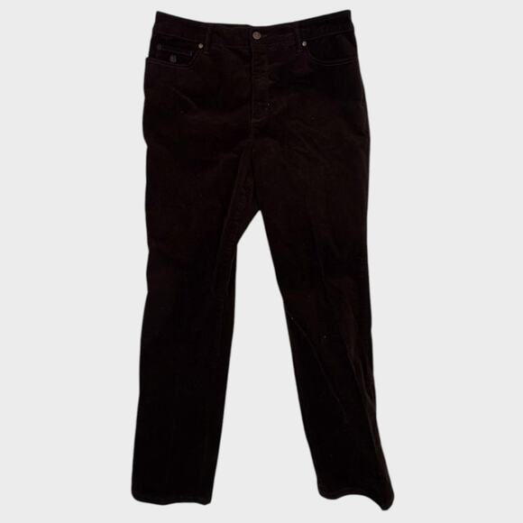 Gloria Vanderbilt Pants - Gloria Vanderbilt Amanda Jeans Size 14 Short Black Brown Purple